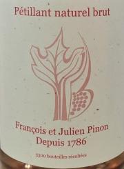 Francois Et Julien Pinon - Petillant Natural Brut-Rose