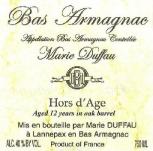 Marie Duffau - Hors d'Age 12 Year Armagnac
