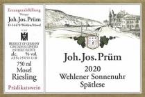 J. J. Prum - Wehlener Sonnenuhr Spatlese 2020